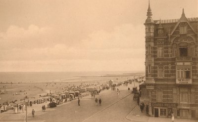 La Digue et la Plage, Promenade and the Beach, 1900. alkotó: Unbekannt