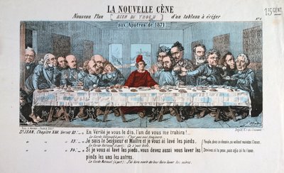 Az új vacsora, Párizs Kommün, 1871 alkotó: Unbekannt