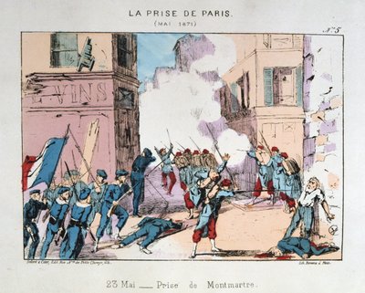 Párizs elfoglalása, 1871. május alkotó: Unbekannt
