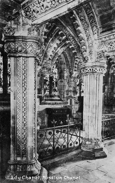 Lady Chapel, Rosslyn Chapel, Midlothian, Skócia, XX. század alkotó: Unbekannt