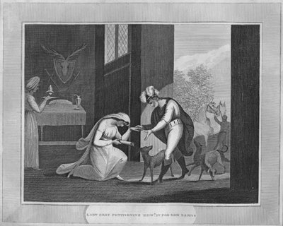 Lady Gray IV. Edwardnak a földjéért könyörög, 1838 alkotó: Unbekannt