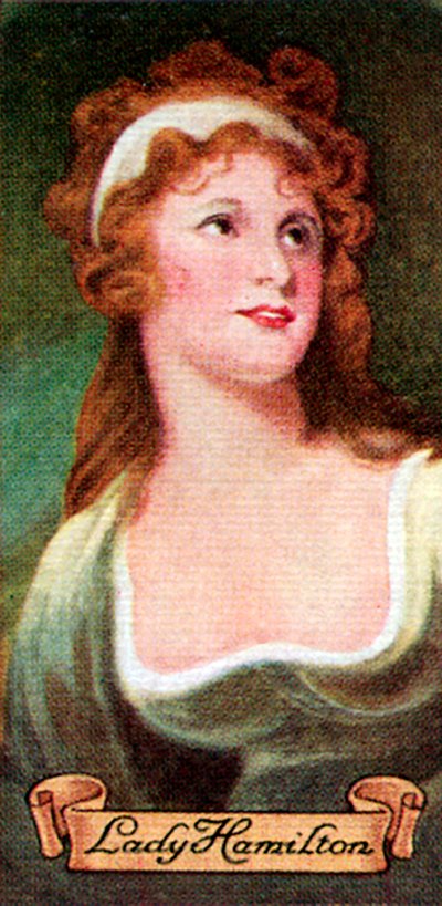 Lady Hamilton, egy sor cigarettakártyából, 1935 alkotó: Unbekannt