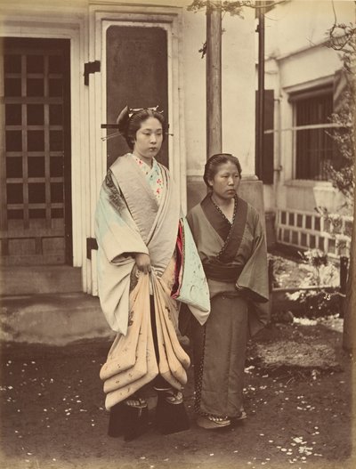 Hölgy és szolga, 1870-es évek. alkotó: Unbekannt