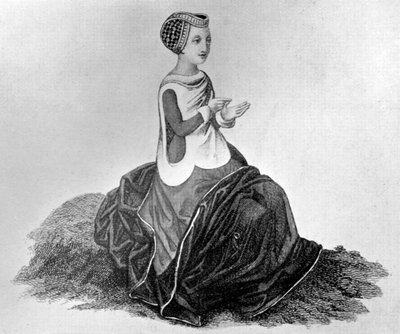 Damenkostüm, 14. Jahrhundert von Unbekannt