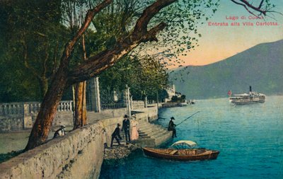 Comói-tó. A Villa Carlotta bejárata, 1888. alkotó: Unbekannt