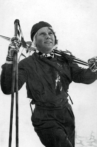 Laila Schou-Nilsen, norvég síelő, téli olimpiai játékok, Garmisch-Partenkirchen, Németország, 1936 alkotó: Unbekannt
