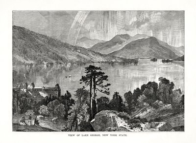 Lake George, New York állam, USA, 1877 alkotó: Unbekannt