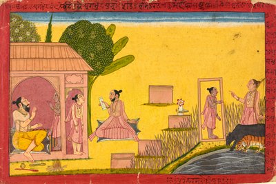 Lakshmana a remetelaknál, fólió egy ramajanából, kb. 1690-1710. alkotó: Unbekannt