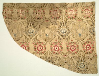 Kettős ovális virágmintás lámpák kockás talajon, 1550-1575. alkotó: Unbekannt