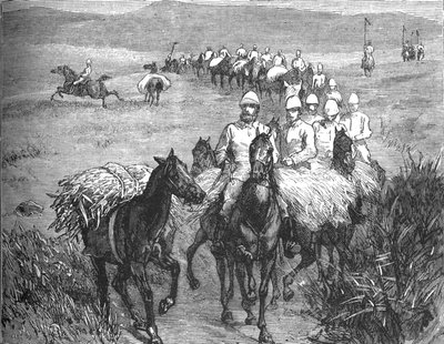 Lancers Returning from a Foray, 1880 alkotó: Unbekannt
