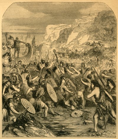 Julius Caesar partraszállása, 1890. alkotó: Unbekannt