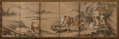 Táj: A bambuszliget hét bölcse, Momoyama-korszak, 1568-1615. alkotó: Unbekannt