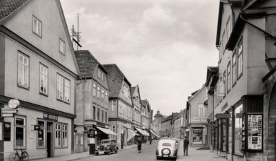 Langestrasse, Buckeburg, Németország, 1930-as évek alkotó: Unbekannt