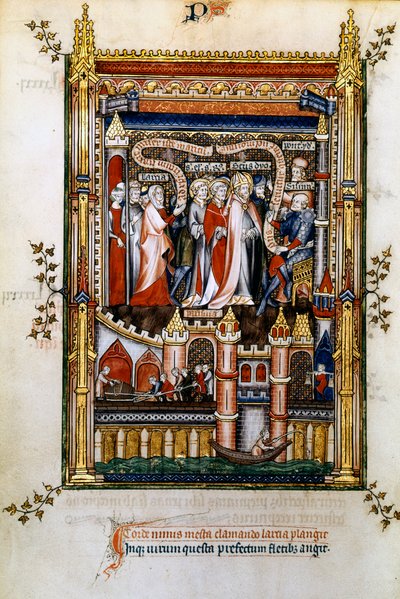 Larcia megvádolja St Denist, 1317 alkotó: Unbekannt