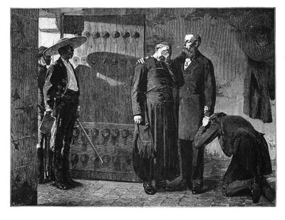 Maximilian császár utolsó pillanatai, 1867, 19. század vége alkotó: Unbekannt