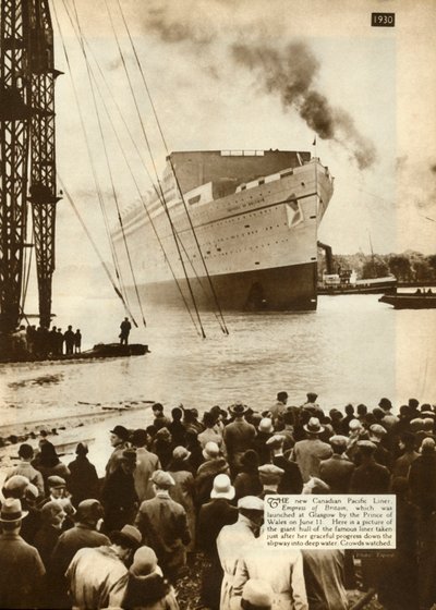 A brit császárnő felbocsátása, Glasgow, 1930. június 11., 1935. alkotó: Unbekannt