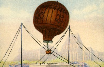 A Montgolfier Brothers léggömb felbocsátása, 1783. június, 1932. alkotó: Unbekannt