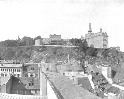 Laval University Buildings, Quebec városa, Kanada, 1900. alkotó: Unbekannt