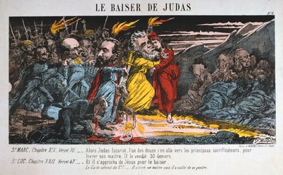 Júdás csókja, Párizs Kommün, 1871. alkotó: Unbekannt