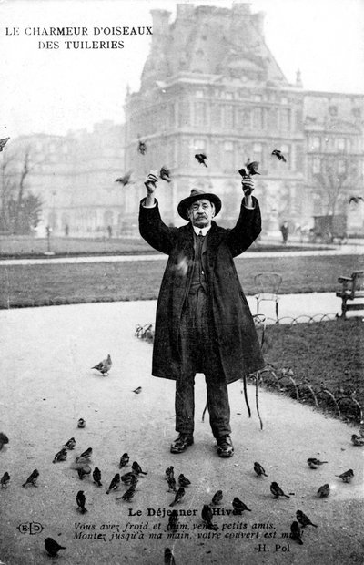 A Tuileries-i madárbűvölő, XX. század alkotó: Unbekannt