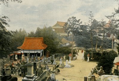 Le Cimetiere Kurodani a Kioto, Tombes Sculptees, Sírkövek Kurodani temetőben, Kiotó, 1900. alkotó: Unbekannt