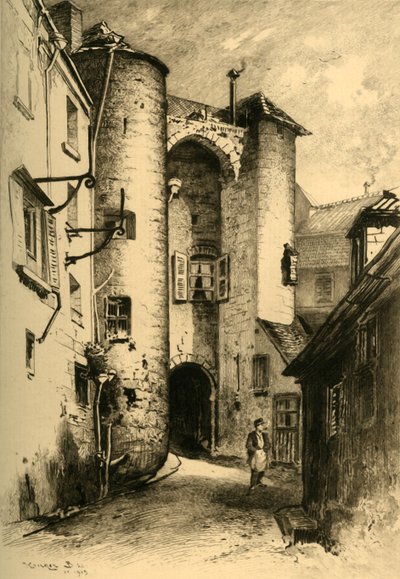 Az átjárás Chénizellesből Laon Aisne-be, 1903. alkotó: Unbekannt