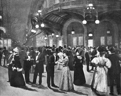 Theater Du Vaudeville – A szünetben, 1900 alkotó: Unbekannt