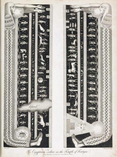 A denderah-i Hathor templom egyiptomi állatöve (Egyiptom) alkotó: Unbekannt