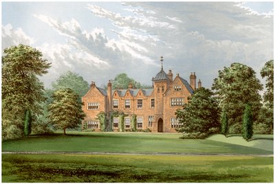 Lea, Lincolnshire, Baronet Anderson otthona, 1880 alkotó: Unbekannt