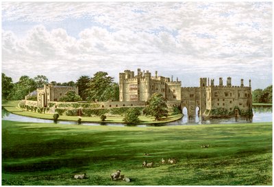 Leeds Castle, Kent, a Wykeham-Martin család otthona, 1880 alkotó: Unbekannt