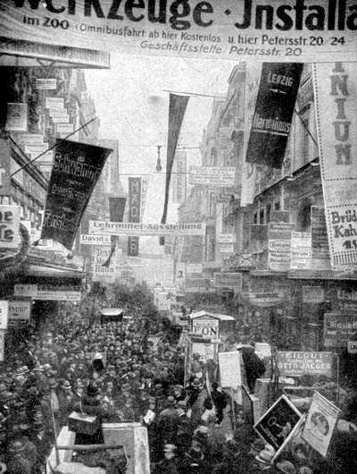 Lipcsei nagy reklámparádé, Lipcse, Németország, 1922 alkotó: Unbekannt