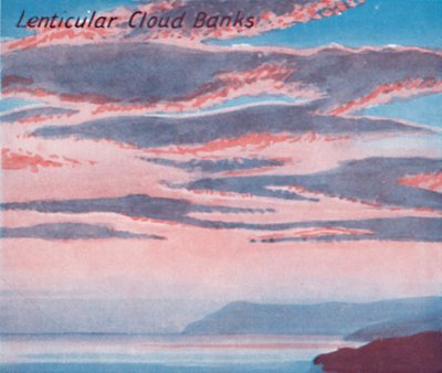 Lenticular Cloud Banks – A fő felhőforma egy tucatja az égen, 1935 alkotó: Unbekannt