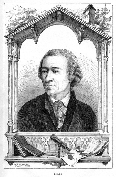 Leonhard Euler 1707-1783, svájci matematikus, 1874 alkotó: Unbekannt