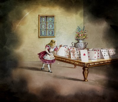 Alice kalandjai Csodaországban – Alice Csodaországban, varázslámpás alkotó: Unbekannt