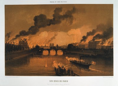 A párizsi rakpartok, 1871. május 24 alkotó: Unbekannt