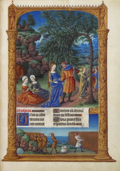 Les Très Riches Heures duc de Berry, Folio 57r – Repülés Egyiptomba alkotó: Unbekannt