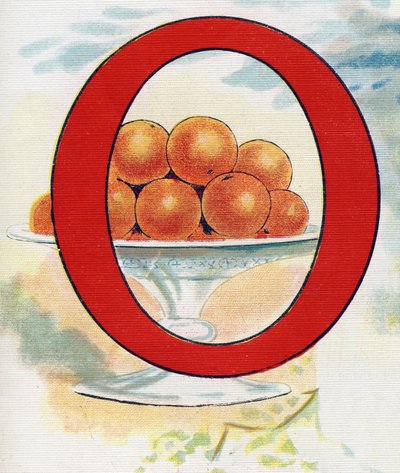 O betű: narancs. Metszet "ABC L