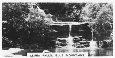 Leura-vízesés, Kék-hegység, Ausztrália, 1928 alkotó: Unbekannt