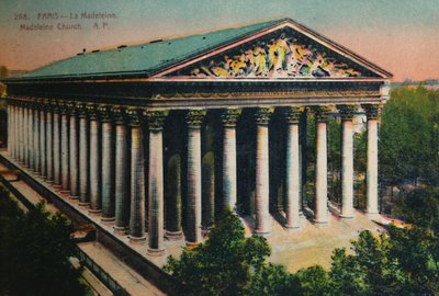 A Madeleine-templom, Párizs, 1920 alkotó: Unbekannt