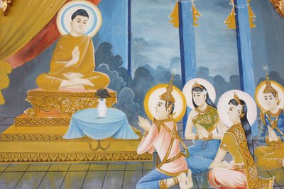 Buddha élete A dharma tanítása családjának, Siem Reap, Kambodzsa alkotó: Unbekannt