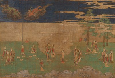 Buddha élete: Buddha születése, 15. század eleje. alkotó: Unbekannt