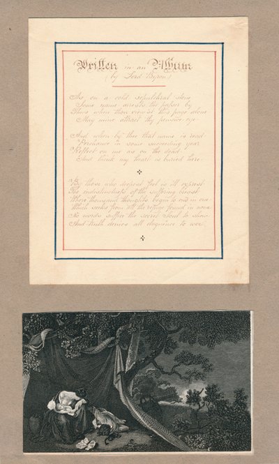Albumba írt sorok, Málta, 1812. alkotó: Unbekannt