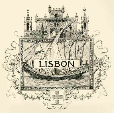 Lisszabon, 19. század vége – 20. század eleje. alkotó: Unbekannt