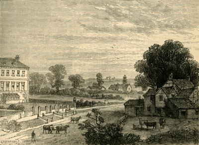 Lisson Green a tizennyolcadik században, 1876. alkotó: Unbekannt
