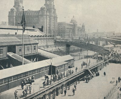 A Liverpool Landing Stage Nagy-Britannia egyik legérdekesebb folyópartja, 1937 alkotó: Unbekannt
