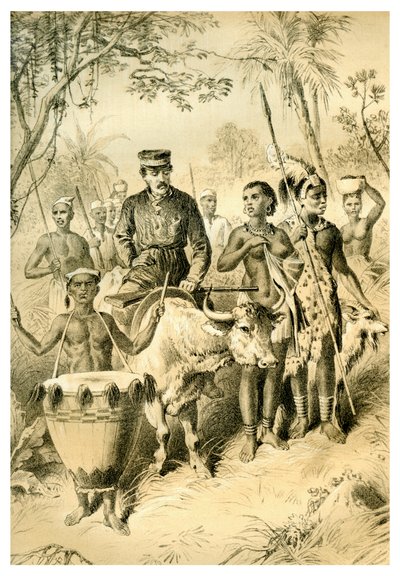 Livingstone Weak a láztól Shintes Townba kísérve, 1854 1883 alkotó: Unbekannt