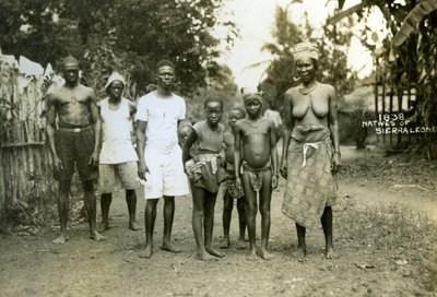 Helyi emberek, Sierra Leone, XX. század alkotó: Unbekannt