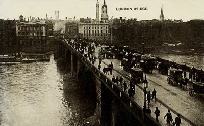 London Bridge, 19. század vége – 20. század eleje. alkotó: Unbekannt