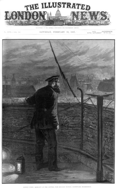 Londoni tűzvész, 1887 alkotó: Unbekannt
