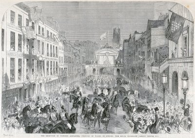 London üdvözli Alexandra hercegnőt, 1863 alkotó: Unbekannt